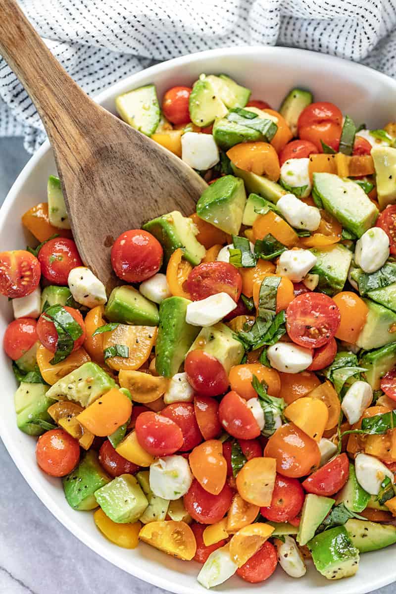 caprese avocado salad