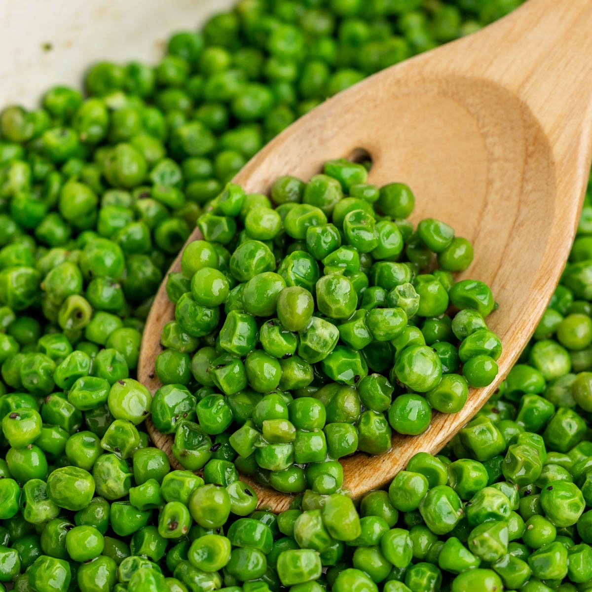 Frozen peas.