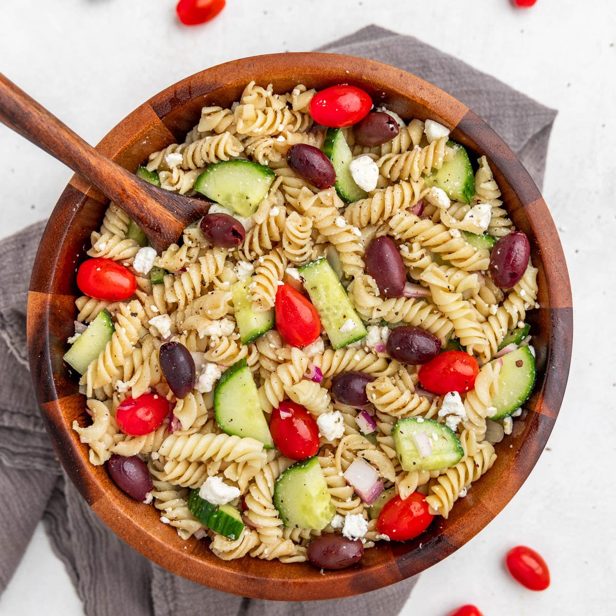 Greek pasta salad.