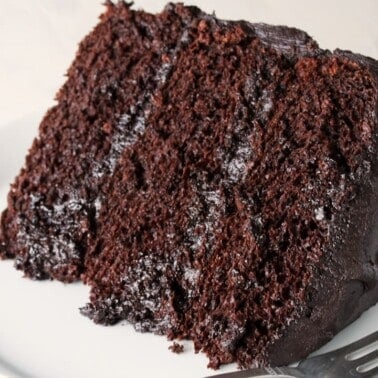 The Most Amazing Chocolate Cake is here. I call this my Matilda Cake because I swear it's just as good as the cake that Bruce Bogtrotter ate in Matilda. Moist, chocolaty perfection. This is the chocolate cake you've been dreaming of!