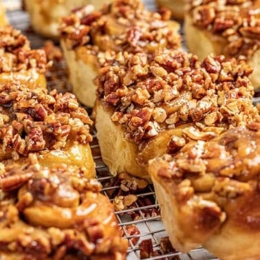 maple pecan sticky buns.