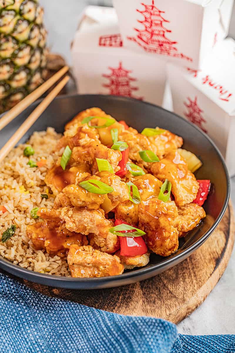 Sweet and sour chicken.