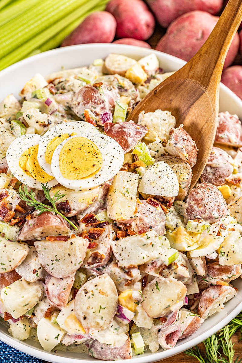 Mom's creamy potato salad.